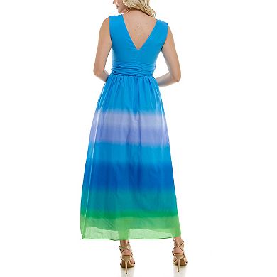 Women's Taylor V-Neck Ombre Maxi Dress