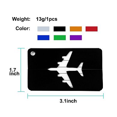 Outdoor Airport Luggage Handbag Name Address Message Label Tag Card Holder 2pcs