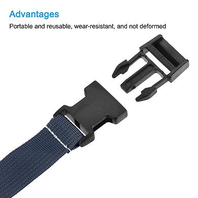 1x20 Inch Utility Strap With Buckle Polyester Belt For Packing, 2 Pack