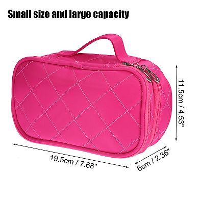 1 Pcs Travel Double Layer Makeup Bag Makeup Organizer Bag Storage Bag Portable