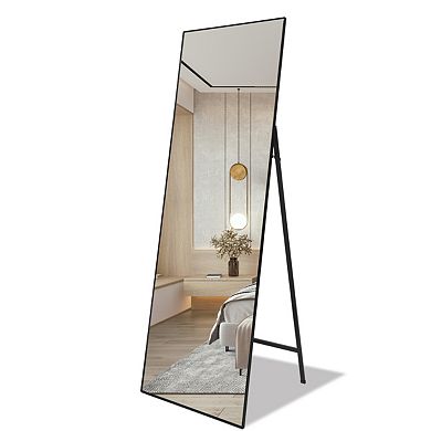 Full Length Mirror Standing 65"x22" For Bedroom With Aluminum Frame, Large Full Body