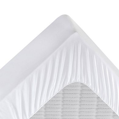 Unikome 100% Breathable Cotton Fitted Mattress Pad with Square Quilted