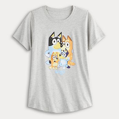 Women's Bluey Family Portrait Graphic Tee