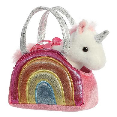 Aurora Small Multi-color Fancy Pals 7" Over The Rainbow Unicorn Fashionable Stuffed Animal