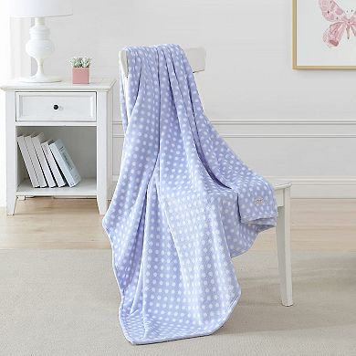 Laura Ashley Kids Pokey Polka Dot Throw Blanket