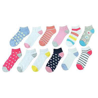 Girls SO® 10-Pack + 2 Bonus Pair Ankle Socks