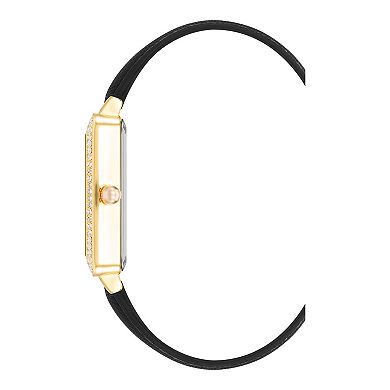 Vince Camuto Women's Rectangle Case Crystal Strap Watch
