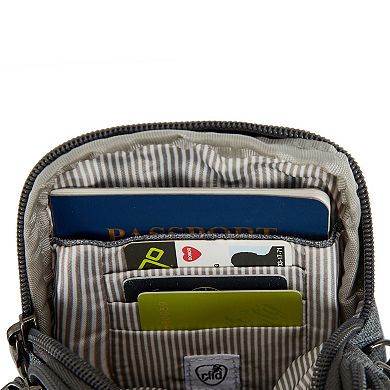 Travelon Anti-Theft Boho 2-Compartment Crossbody Phone Bag