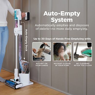 Shark Clean & Empty Cordless Stick Vacuum & Auto-Empty System, Self Cleaning Brushroll, HEPA Filtration - BU3521