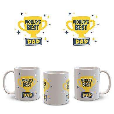 World's Best Dad Trophy 11-oz. Ceramic Mug