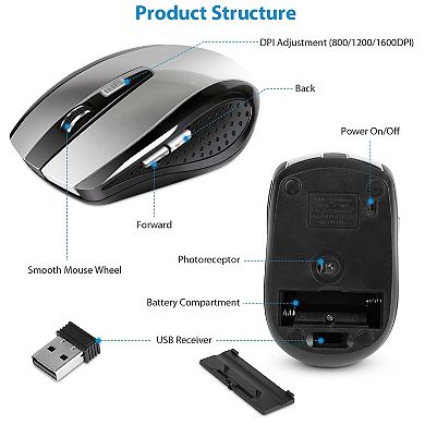 2.4g Wireless Gaming Mouse Optical Mice