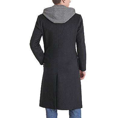 Men's Landing Leathers Holmes Hooded Wool Blend Long Coat