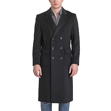 Men's Landing Leathers Holmes Hooded Wool Blend Long Coat