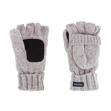 Women's Wool Blend Winter Convertible Fingerless Glove To Mitten