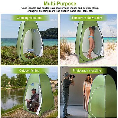 1person Outdoor Pop-up Toilet Tent Portable Changing, Shower Tent Camping Shelter Privacy Tent