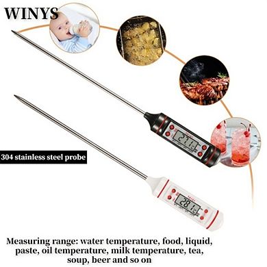 Kitchen Meat Thermometer With Probe, 8.86'', Multi-functional, Precise Temperature Measurement