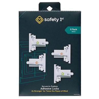 Safety 4-Pack 1st Secure-to-Explore Adhesive Locks Set