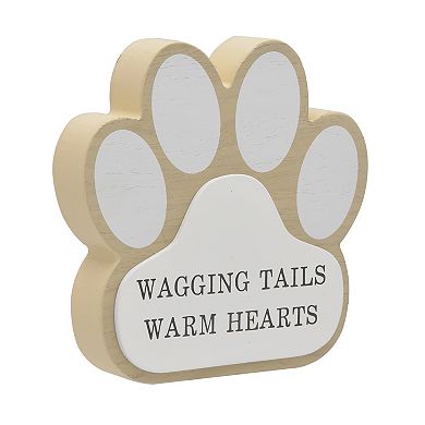 Belle Maison Paw Shape Wagging Tail Caption Box Table Decor