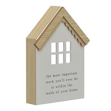 Belle Maison House Shaped Caption Box Table Decor