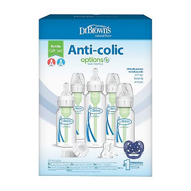 Dr. Brown's Options+ Narrow Anti-Colic Baby Bottle 15-Piece Gift Set