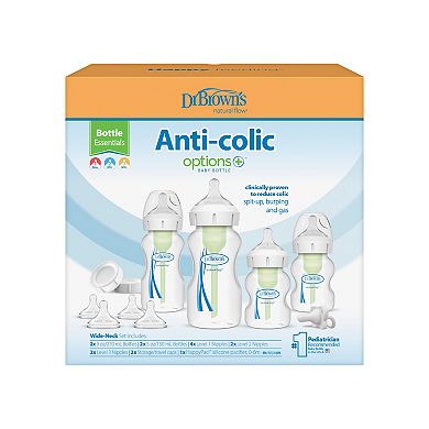 Dr. Brown's Natural Flow® Anti-Colic Options+™ Wide-Neck Bottle Essentials Gift Set