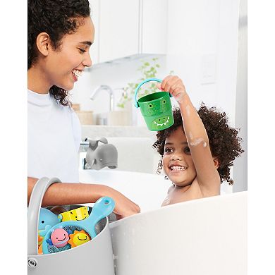 Skip Hop Zoo Stack & Pour Buckets Baby Bath Toy