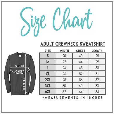 Cursive Heart - Women's Word Art Crewneck Sweatshirt