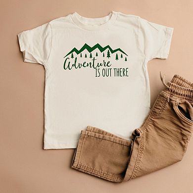 Adventure Is Out There Mountains Youth Short Sleeve Graphic Tee