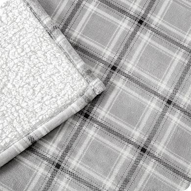 Plaid Sherpa Throw Blanket