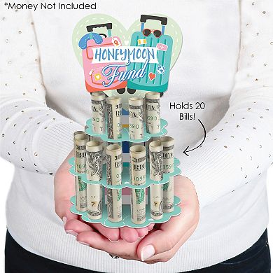 Big Dot Of Happiness Honeymoon Fund - Diy Wedding Or Engagement Party Money Holder Gift Cash Cake