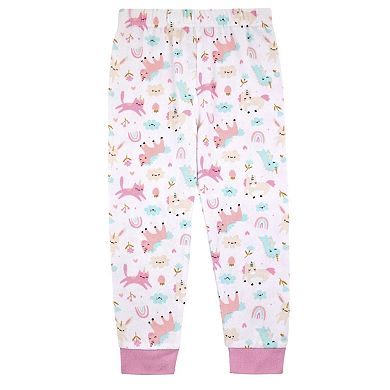 Sleep On It Infant Girls 2-piece Super Soft Jersey Snug-fit Pajama Set With Matching Socks