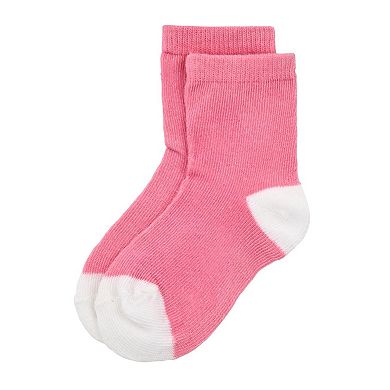 Sleep On It Infant Girls 2-piece Super Soft Jersey Snug-fit Pajama Set With Matching Socks