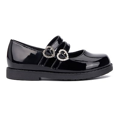 Olivia Miller Lovely Nite Toddler Girls' Rhinestone Heart Flats