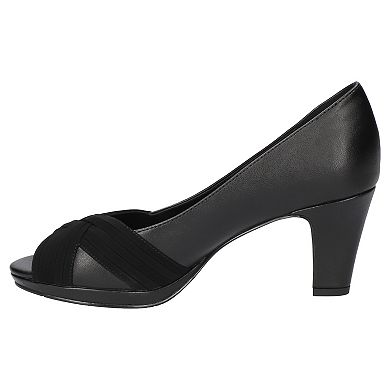 Easy Street Women's Lavish Platform Peep Toe Pumps