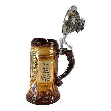 Pinnacle Peak Trading Ve Day World War Ii 75th Anniversary Le German Stoneware Beer Stein .75l