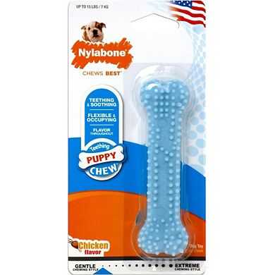 Nylabone  Chew Dental Bone Chew Toy - Blue