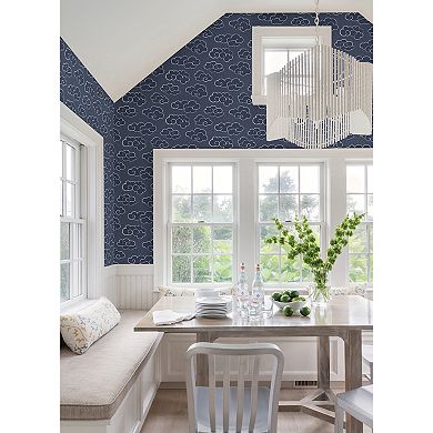 WallPops Alto Navy Peel and Stick Wallpaper