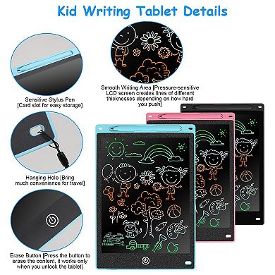 8.5'', Kids, Lcd Writing Tablet Electronic Graphic Doodle Board