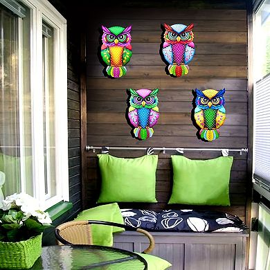 Outdoor Owl Wall Decor, High-quality Metal, Ideal Yard Art Patio Decor