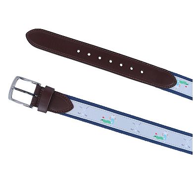 Danbury Men's Bent Club Web Golfer Belt