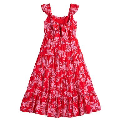 Girls 7-16 Poppies & Roses Floral Maxi Dress