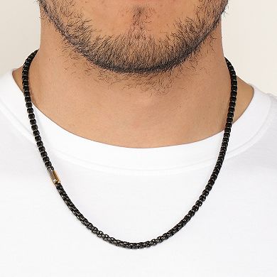 Men's LYNX Stainless Steel Box Chain Necklace