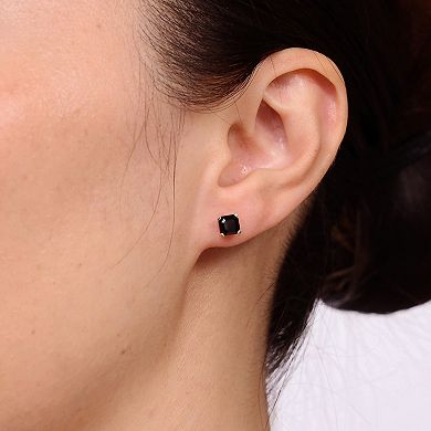 Gemminded 10k Gold Onyx Square Stud Earrings