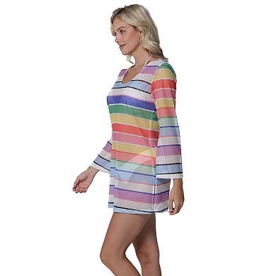 Women's Portocruz Bell Sleeve Tunic Swim Cover-Up