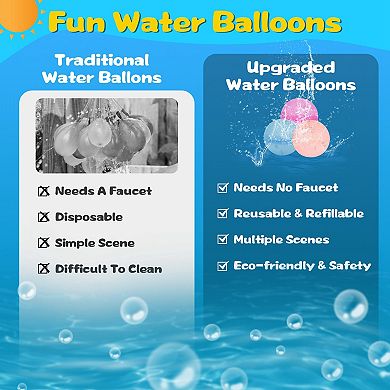 Reusable Silicone Water Balloons Set Of 12