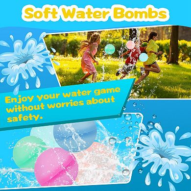 Reusable Silicone Water Balloons Set Of 12