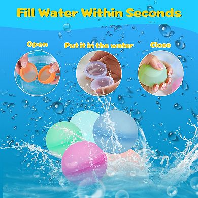 Reusable Silicone Water Balloons Set Of 12