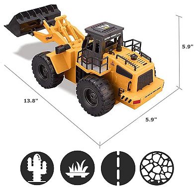 Remote Control Construction Toy Tractor Lights And Sounds
