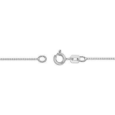 Gemminded Sterling Silver Garnet Pendant Necklace
