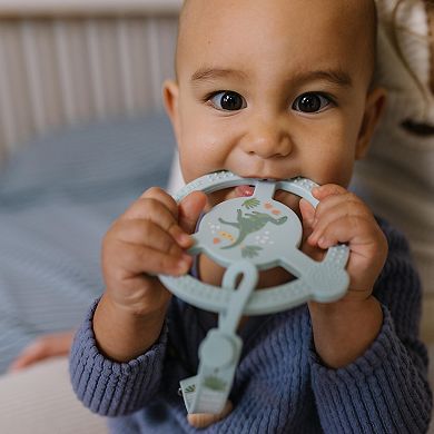 JuJuBe Silicone Teether Ring with Detachable Clip